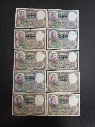 Lote 70 Billetes Españoles - Colección Variada