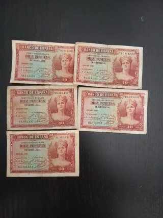 Lote 70 Billetes Españoles - Colección Variada