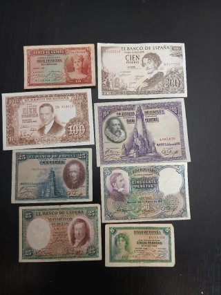 Lote 70 Billetes Españoles - Colección Variada
