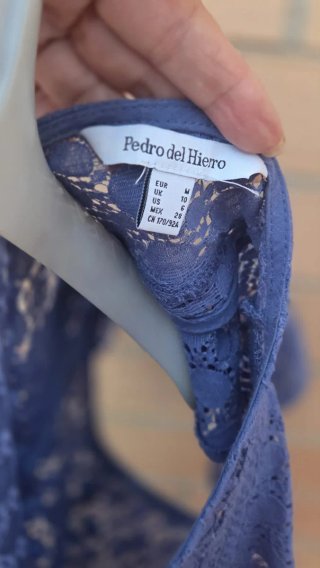 Top Pedro del Hierro azul talla M