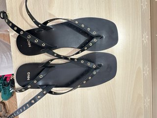 Sandalias Mango Talla 38 Negras