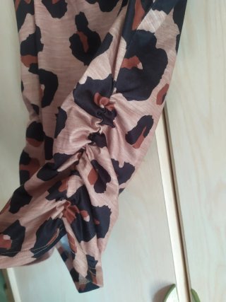 Camiseta sin mangas con estampado de leopardo