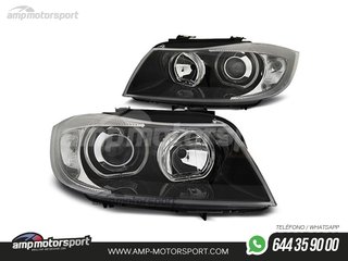 FAROS DELANTEROS OJOS DE ANGEL LED PARA BMW SERIE 3 E90 / E91 / BERLINA / TOURING
