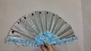 Vestido de Novia Gitana Azul y Dorado