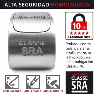 KRASER KR14S candado moto alarma doble