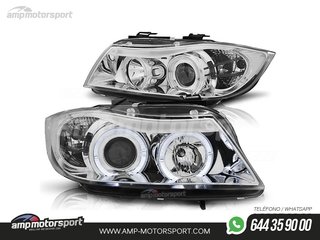 FAROS DELANTEROS OJOS DE ANGEL PARA BMW SERIE 3 E90 / E91 / BERLINA / TOURING
