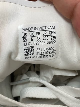 Adidas Zapatillas Samba Blancas y Negras Talla 38