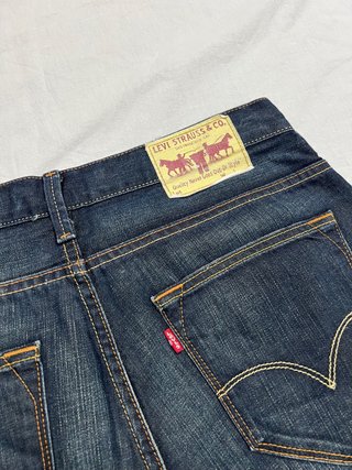Levi's Shorts Uomo Denim Scuro Vintage