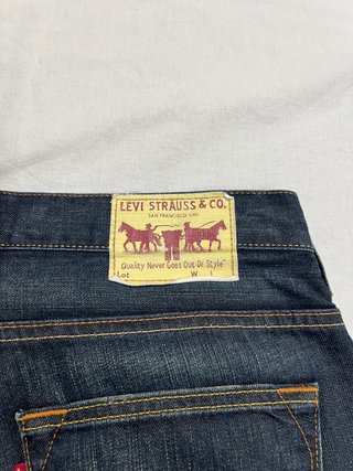 Levi's Shorts Uomo Denim Scuro Vintage