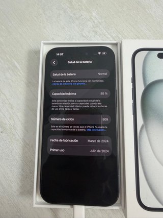 iPhone 15 128GB Negro