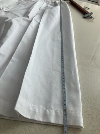 Pantalon Zaragüel Plisado Blanco