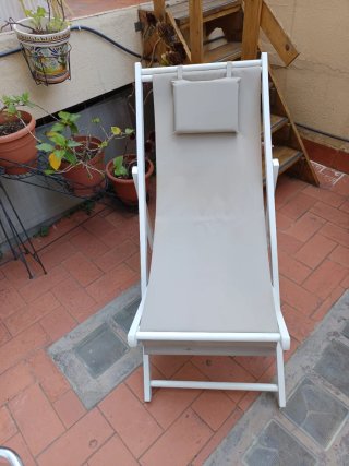 Hamaca de madera para terraza