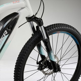 Bicicleta eléctrica de montaña mujer 27,5" Rockrider Ebike