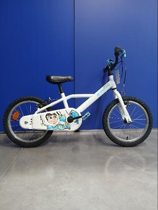 Bicicleta niños 16 pulgadas Btwin 100 Inut blanca 4,5 -6