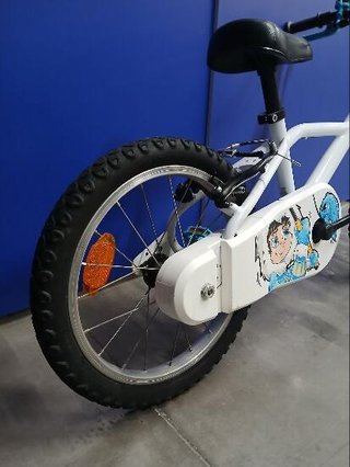 Bicicleta niños 16 pulgadas Btwin 100 Inut blanca 4,5 -6
