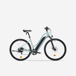 Bicicleta eléctrica trekking cuadro bajo Riverside 100 E