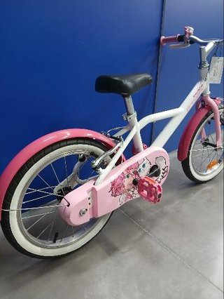 Bicicleta niños 16 pulgadas Btwin 500 Doctor Girl blanca