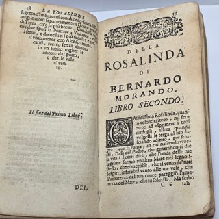 Libro Antico 1676 - La Rosalinda Cavalier Bernardo