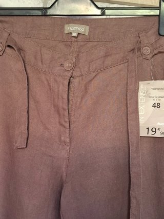 Pantalón ancho In extenso marrón talla 48