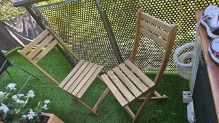 2 Sillas Balcón ASKHOLMEN Madera