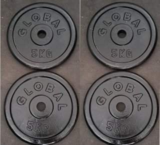 PESAS 4 DISCOS DE 5KG