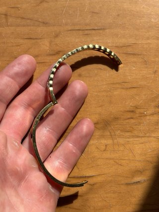 Pulsera bañado en oro con brillantes