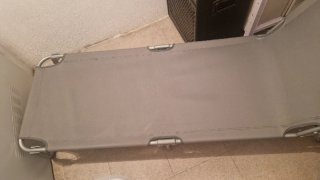 Tumbona plegable gris