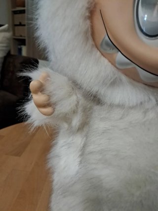 Peluche Labubu bianco