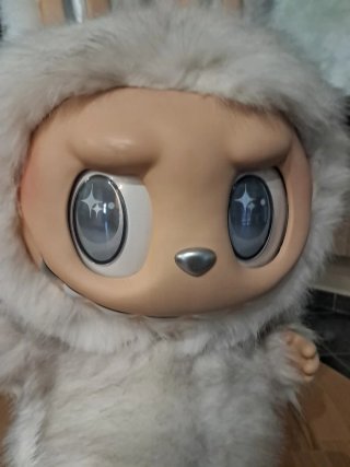 Peluche Labubu bianco