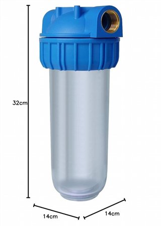 Bbagua filtro agua 10" rosca 1" metálica