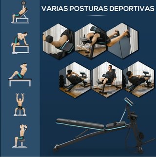 Banco Musculación Plegable HOMCOM