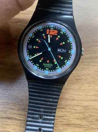Swatch GB724 Batticuore 1991 Vintage Day Date