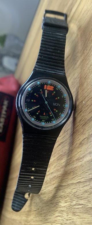 Swatch GB724 Batticuore 1991 Vintage Day Date