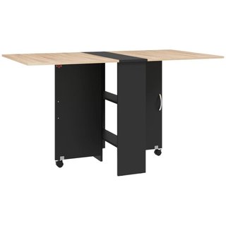 Mesa Plegable Cocina con Alas Abatibles Natural