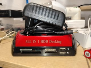 Docking Station HDD SATA IDE Lector + disco sata