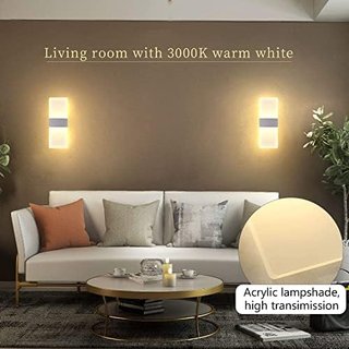 Lámpara de Pared Moderna Acrílico 12W
