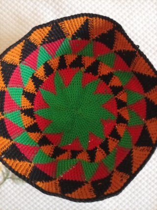 Cappello uncinetto Vintage Etnico Boho