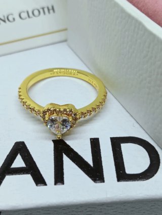 Anillo Pandora Corazón Promesa Oro