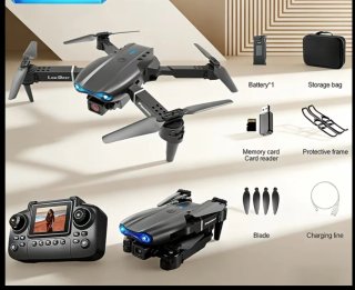 Drone con radiocomando, schermo LCD e 2 telecamere