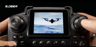 Drone con radiocomando, schermo LCD e 2 telecamere