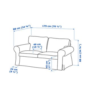 2 Sofás Blancos de Ikea por 70e los dos