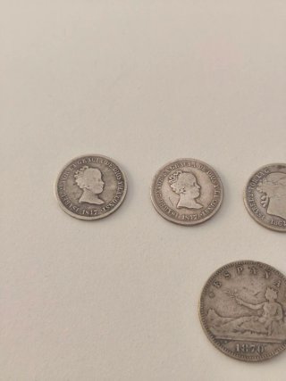 Lote 6 Monedas Españolas de Plata