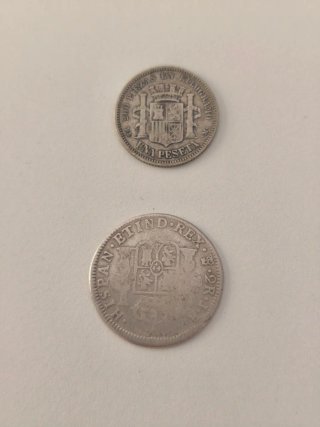 Lote 6 Monedas Españolas de Plata