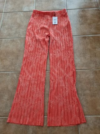 Pantalones anchos naranja