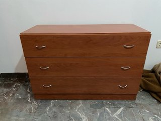 Cómoda de madera 3 cajones