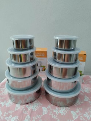Set Contenitori Cibo Acciaio Inox