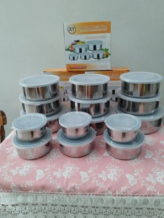 Set 15 Contenitori Acciaio Inox XY