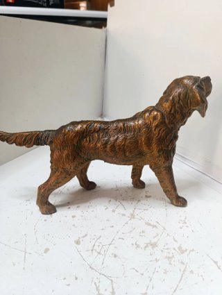 Escultura Antigua Perro Caza