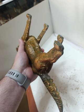 Escultura Antigua Perro Caza