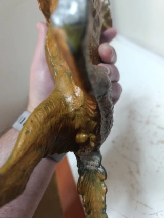 Escultura Antigua Perro Caza